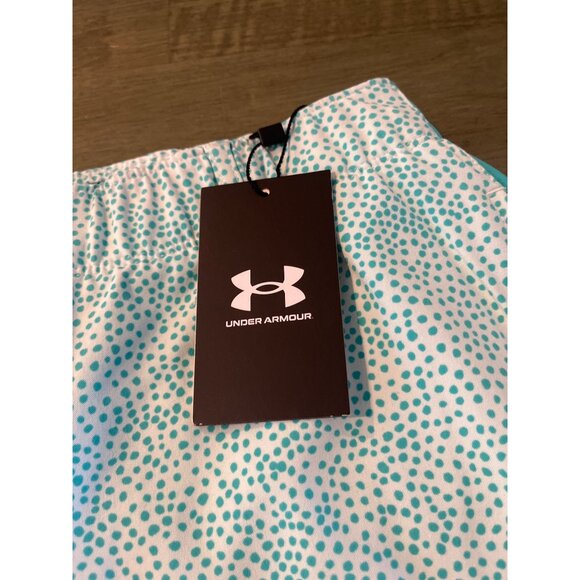 Under Armour Womens White & Teal Dotted Golf Skirt - Picture 4 of 8